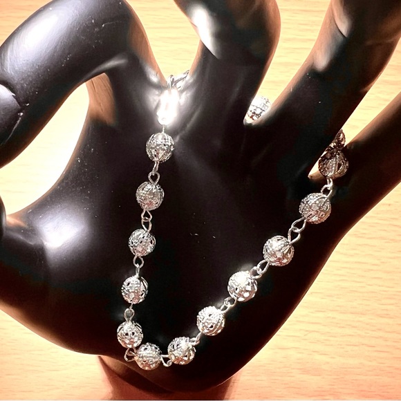 Spain Jewelry - NWOT Elegant Silver Bracelet Handmade in Spain/Artisan, Lightweight Design